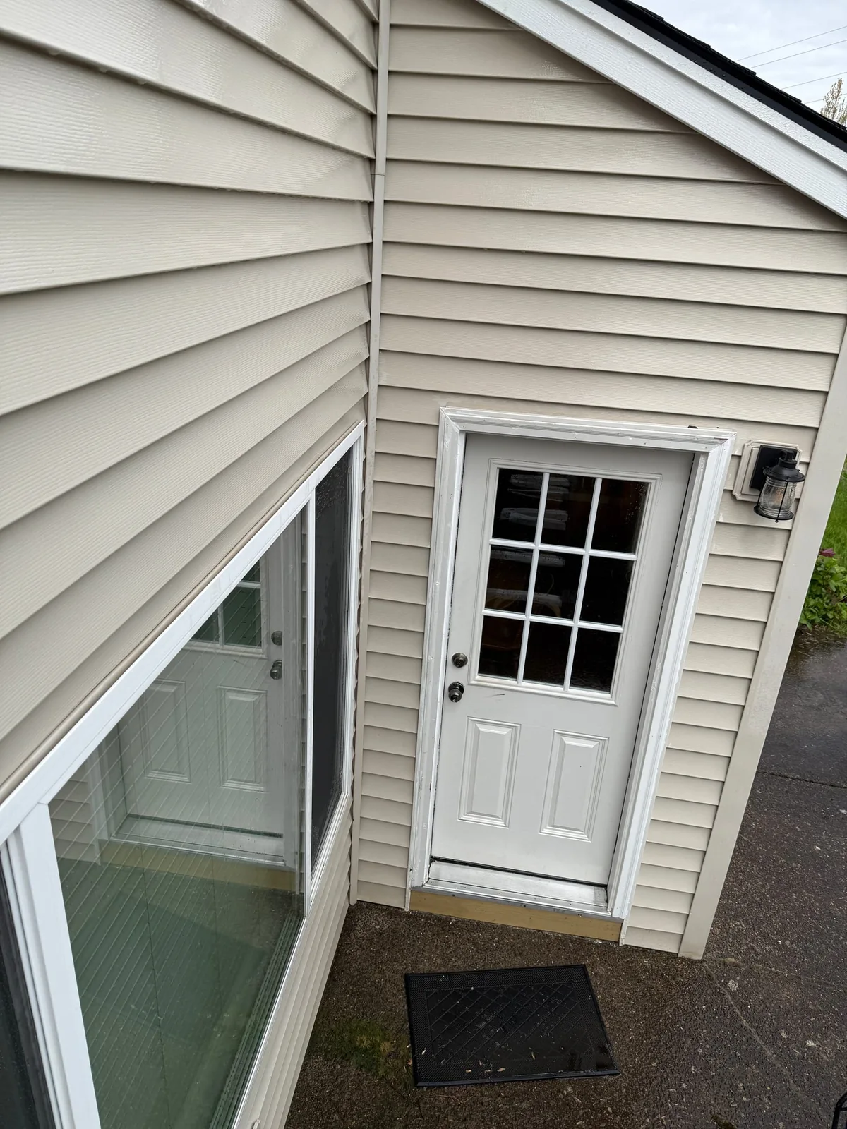 House exterior after soft washing