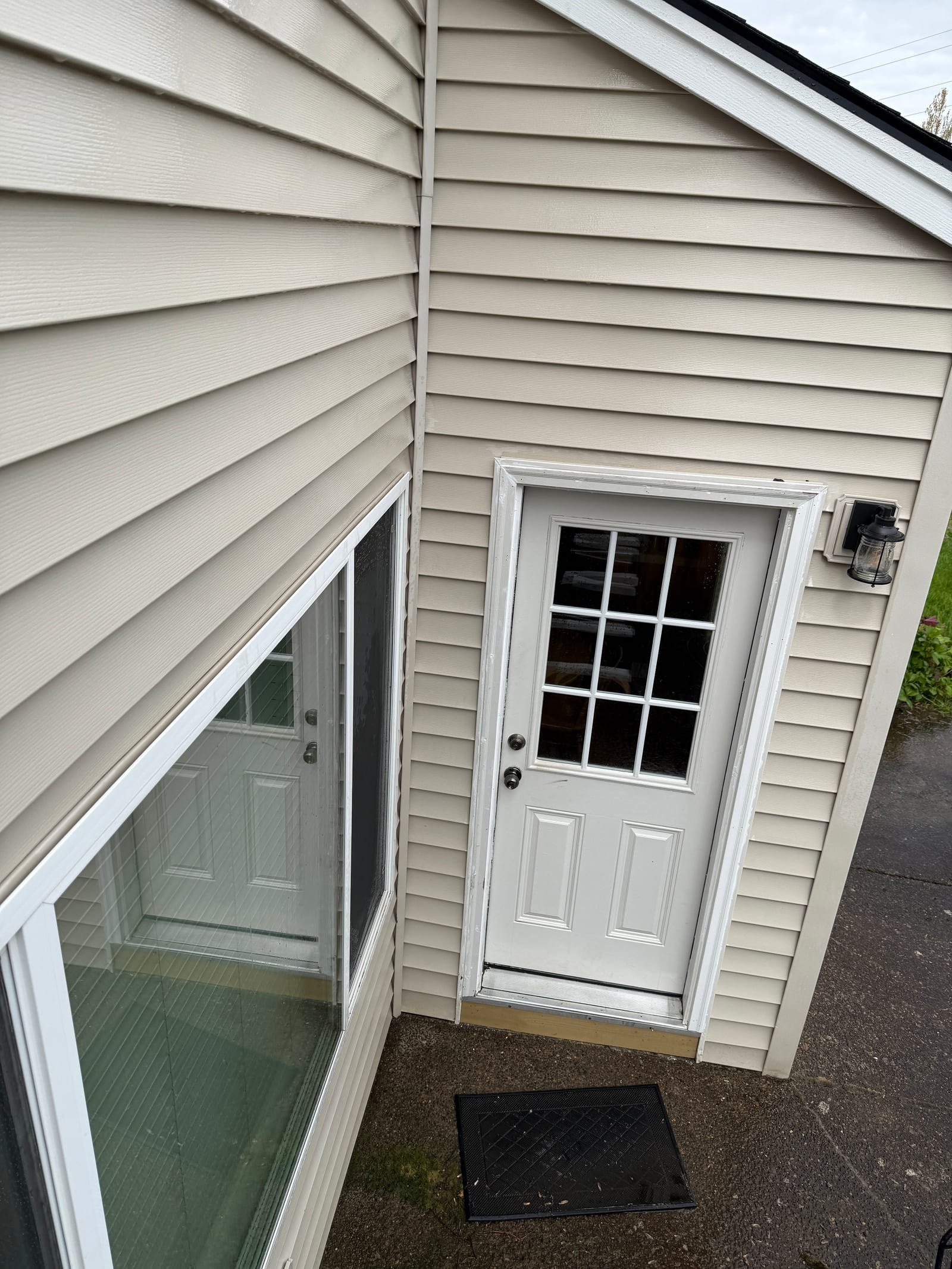 House exterior after soft washing